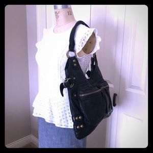 EUC Authentic leather shoulder bag - perfect!